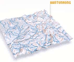 3d view of Wān Tunmöng