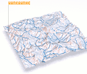 3d view of Wān Kawnhè