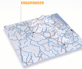 3d view of Khao Phanom