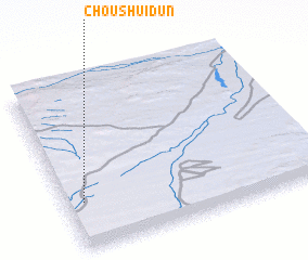 3d view of Choushuidun