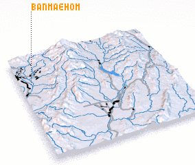 3d view of Ban Mae Hom