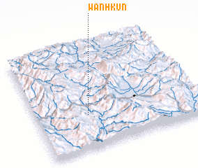 3d view of Wān Hkun