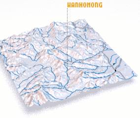 3d view of Wān Ho-möng