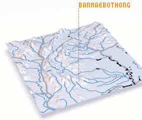 3d view of Ban Mae Bo Thong