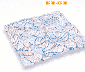 3d view of Wān Hwè-pon