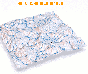 3d view of Wān Li-hsaw Hkè-hkamhsai