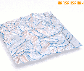 3d view of Wān Sa-hsa-kaw