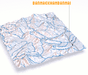 3d view of Ban Mae Kham Ban Mai