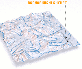 3d view of Ban Mae Kham Lak Chet