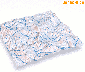 3d view of Wān Nam Lao