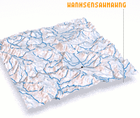 3d view of Wān Hsensawmawng