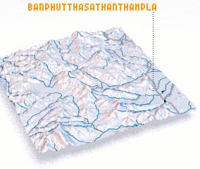 3d view of Ban Phuttha Sathan Tham Pla