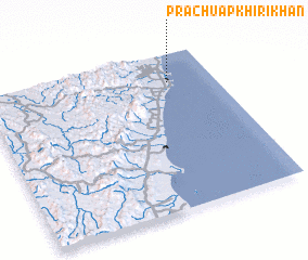 3d view of Prachuap Khiri Khan