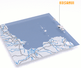 3d view of Ko Samui