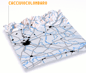 3d view of Caccivio Colombaro